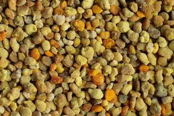 pollen background (macro). Concept of natural foods. 