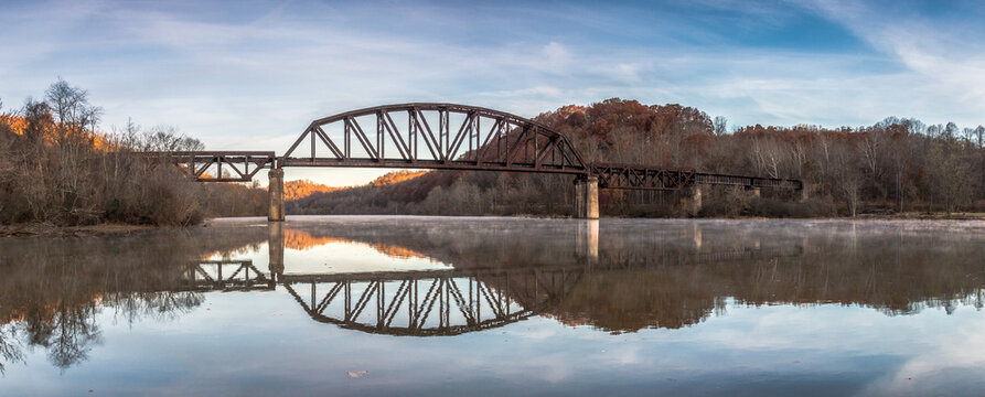 Train Trestle Sunset