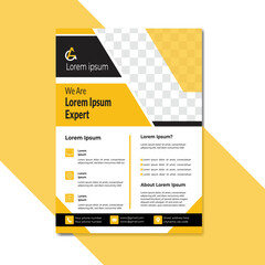 modern template design for flyer