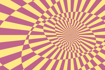 Vector abstract background. Simple illustration with optical illusion, op art.