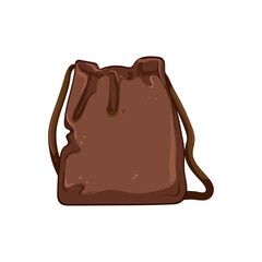 casual leather bag women cartoon. casual leather bag women sign. isolated symbol vector illustration
