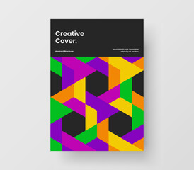Minimalistic geometric pattern company identity concept. Abstract poster vector design illustration.