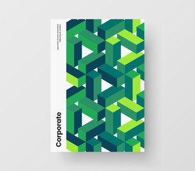 Fototapeta na wymiar Minimalistic cover A4 design vector concept. Simple geometric shapes corporate identity illustration.