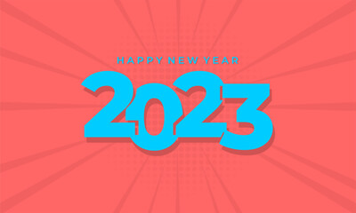Happy New Year Banner Template. Suitable to use on New Year event. Also suitable for uploading social media at New Year event
