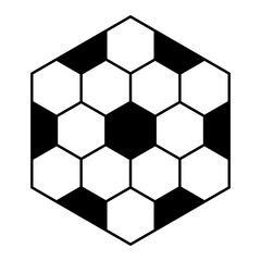 Abstract hexagonal ball