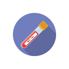 MCV Blood Test Concept Design. Vector Illustration.