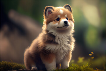 Obraz premium Beautiful cute dog