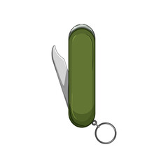 blade knife tool cartoon. blade knife tool sign. isolated symbol vector illustration