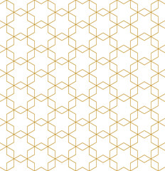 Vector seamless hexagon pattern. Abstract geometric low poly background. Stylish fractal texture.