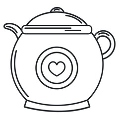 teapot colorless icon