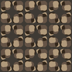 Abstract attractive ornament for decorating any surfaces or things. Seamless pattern.