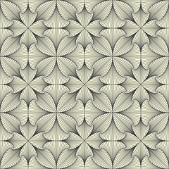 Abstract geometric paradox pattern. Seamless illusion bacground