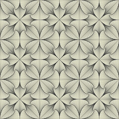 Abstract geometric paradox pattern. Seamless illusion bacground