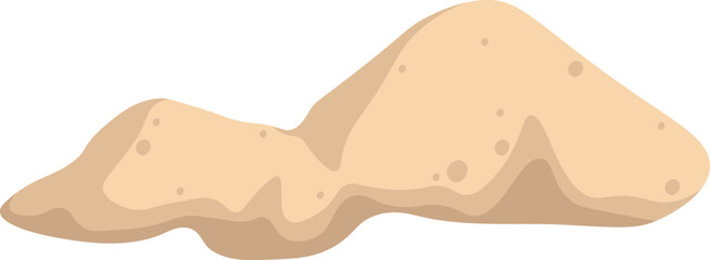 Desert sand flat icon Ancient symbol