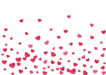 Love Glitter. February Banner For Present. Vintage Frame. Red Retro Illustration. Romantic Backdrop For Girl. Rose Grunge Sparkle. Pink Love Glitter.