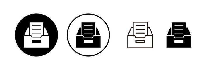 Archive folders icon vector illustration. Document vector icon. Archive storage icon.