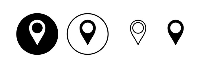 Pin icon vector illustration. Location sign and symbol. destination icon. map pin