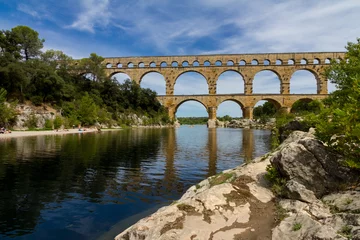 Cercles muraux Pont du Gard Pont du Gard Aqueduct