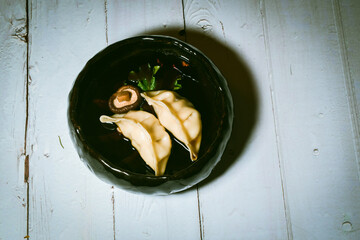 Gyozas are a popular street food in Japan.