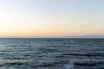 Fototapeta premium View on the ocean in the evening light