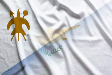 Lesotho and Cyprus political flag international contract CYP LSO