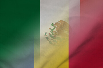 Mexico and Chad national flag international contract CHL MEX