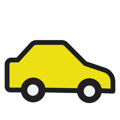 Naklejka premium Car Flat Icon