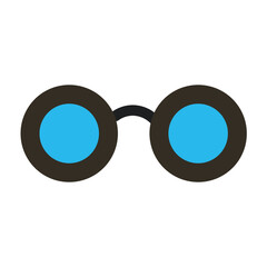 Fototapeta premium Binocular Flat Icon