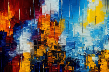 abstract colorful background with splashes, artist palette