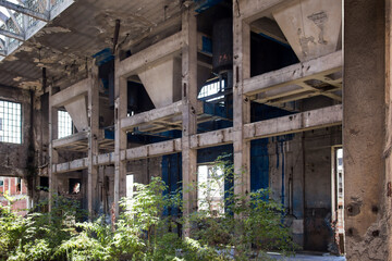 Details of an old abandoned factory