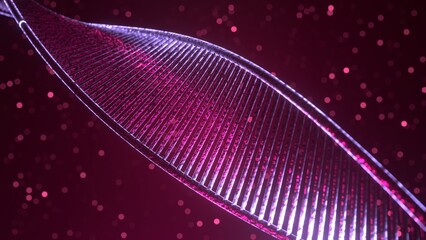 	
DNA chain. Genetics. Medical and technology concept.	
