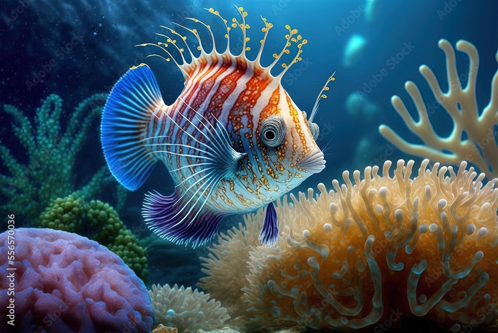 Poster fish and shellfish are only two examples of the adorable marine life that can be found in the ocean.