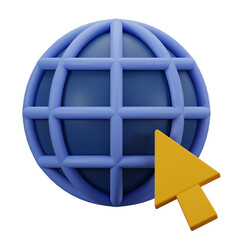 website 3d icon