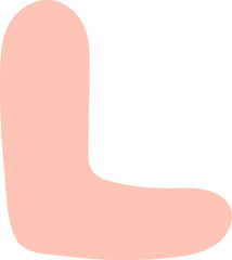 Abstract shape l illustration
