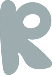 Abstract shape r illustration