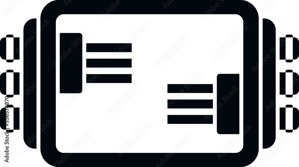 Poster light junction box icon simple vector. safety light. control close