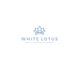 lotus logo design icon vector illustration