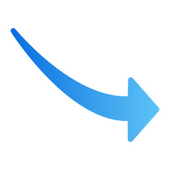 right arrow gradient icon