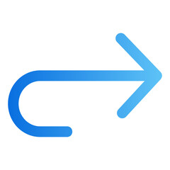 right arrow gradient icon