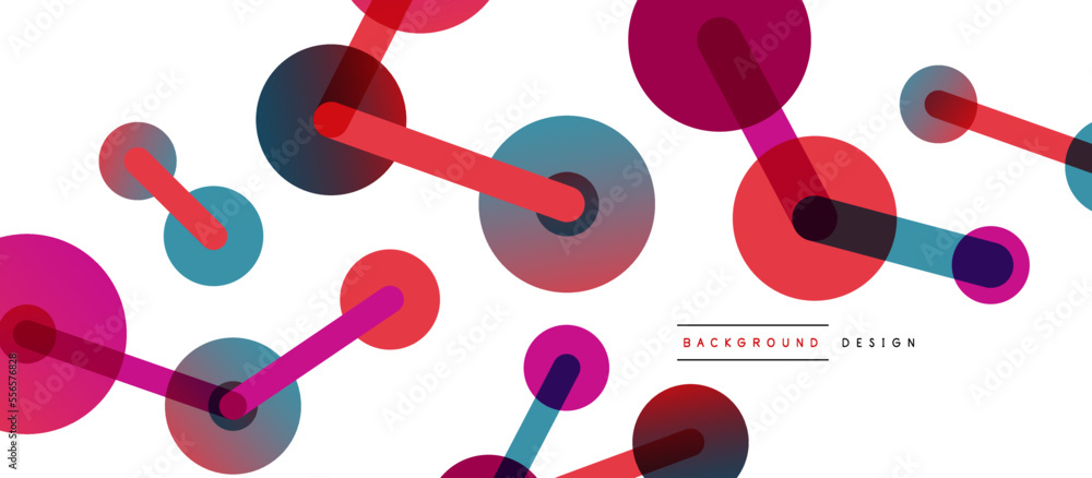 Poster network concept abstract background. dots connection. big data idea. business template for wallpaper