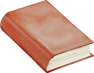book hand drawn with watercolor painting style illustration