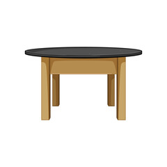 empty wood table cartoon. empty wood table sign. isolated symbol vector illustration