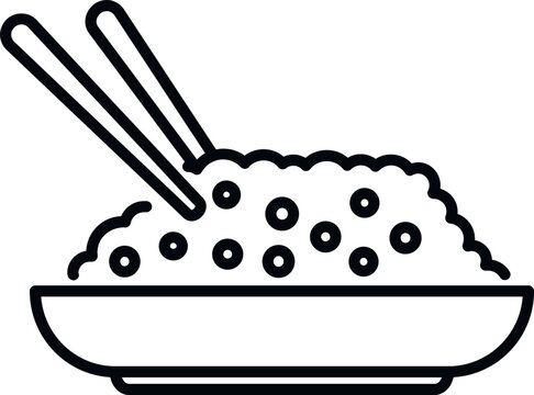 recommend clip art: Floating market rice food icon outline vector. River boat. Local canal