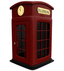 Fototapeta premium Cartoon Phone Booth