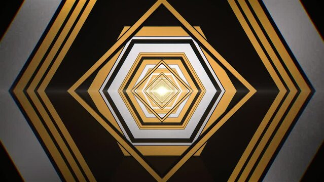 Luxury Art Deco Geometric Tunnel Background