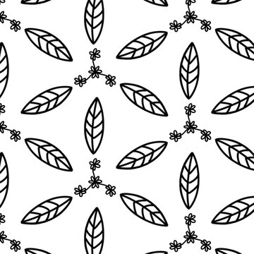background image of leaves and flowers