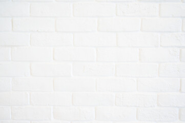 Naklejka premium white brick wall background, interior design