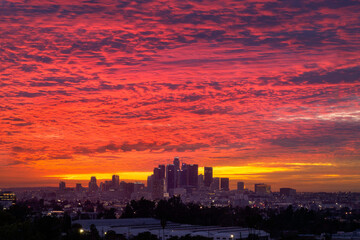 Fototapeta premium Sunset in Los Angeles