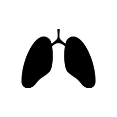 Lungs icon vector logo design template