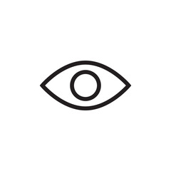 Eye icon vector logo design illustration